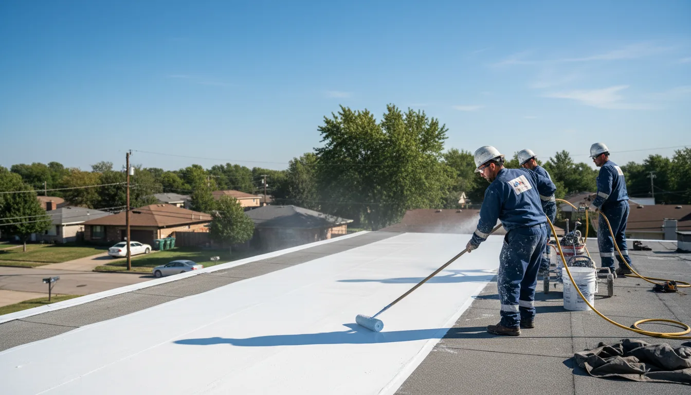 Commercial roof coating in Marcellus, NY near me